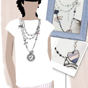 Maglia gioiello dipinta a mano