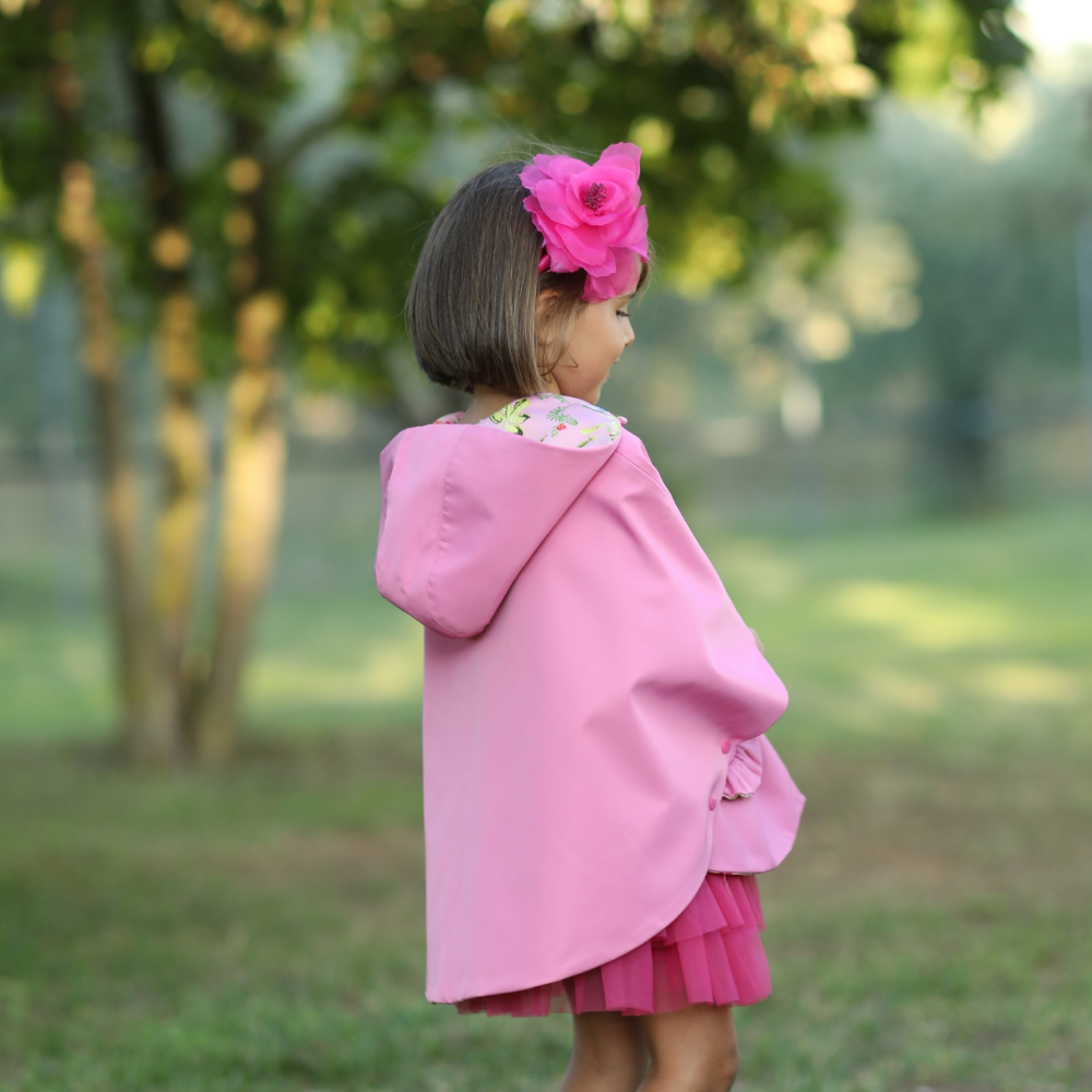 Terminata Mantellina impermeabile a fiori e farfalle - immagine 6