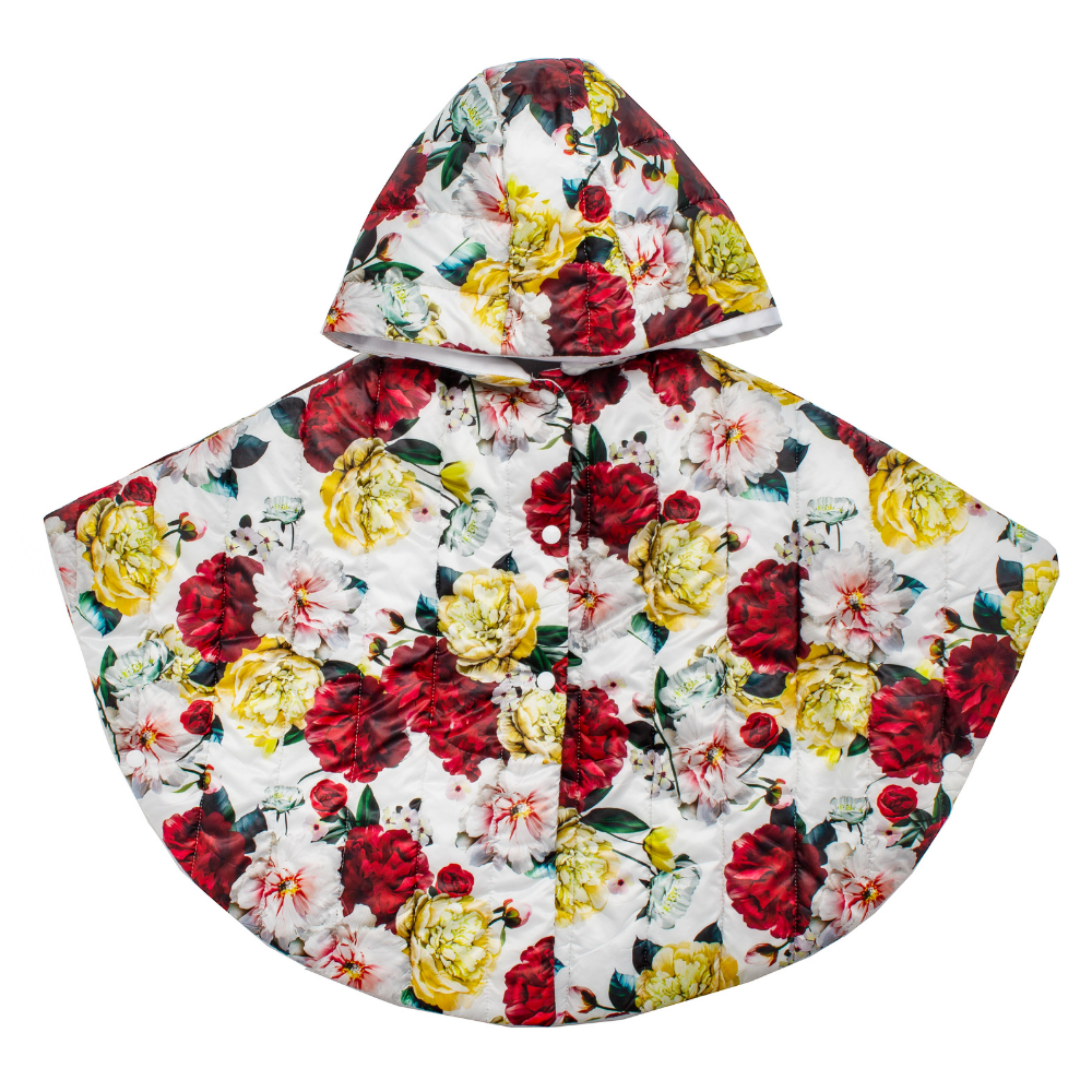 Terminata Piumino Mantellina a fiori da bambina - immagine 2