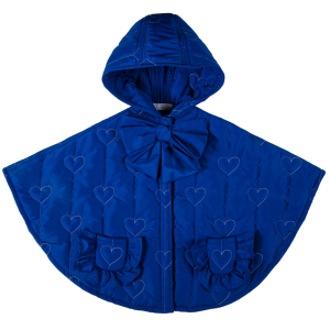 Mantellina Piumino Fata turchina a cuori