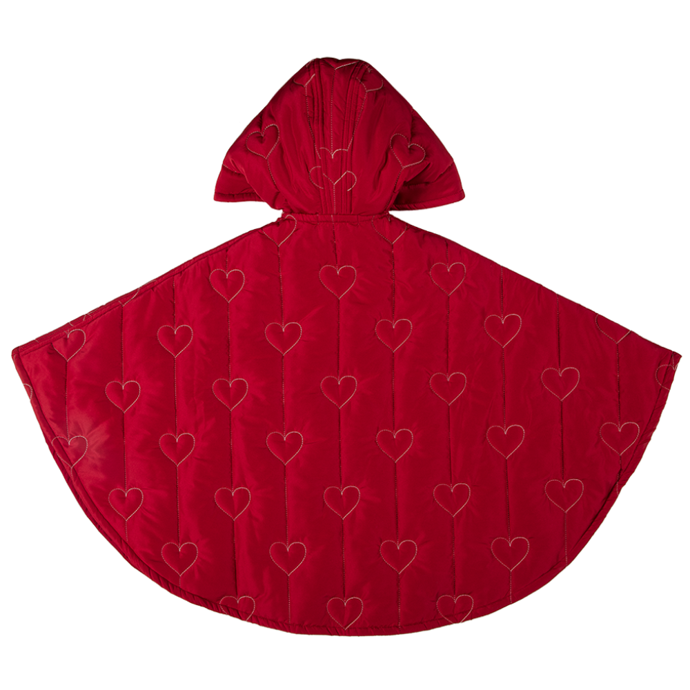Terminata Mantellina Piumino Cappuccetto Rosso a cuori - immagine 3