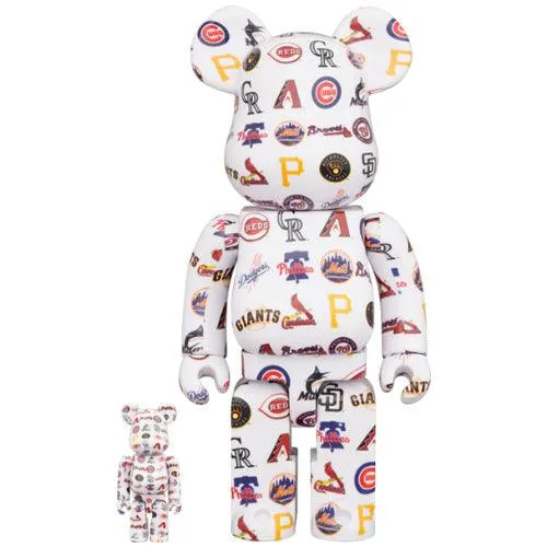 BEARBRICK 100% 400% MLB NATIONAL LEAGUE - immagine 2