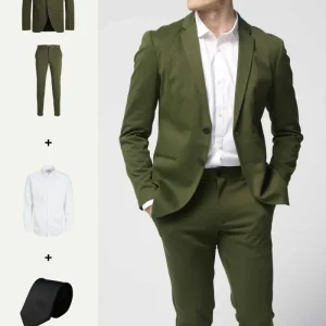 The Original Performance Suit™️ (Verde scuro) + Camicia e cravatta - Offerta pacchetto (V.I.P)