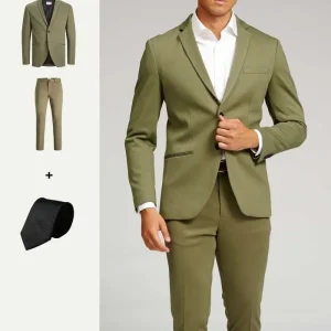 The Original Performance Suit™️ (Olive) + Cravatta - Pacchetto di vendita (V.I.P)