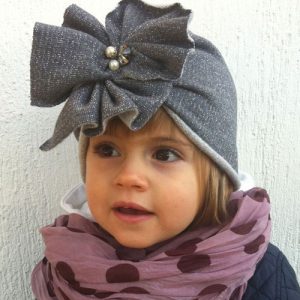 Cappello cloche turbante bambina