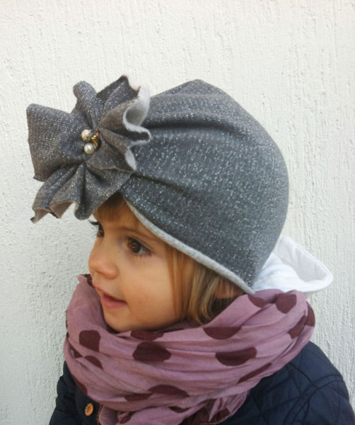 Cappello cloche turbante bambina - immagine 6