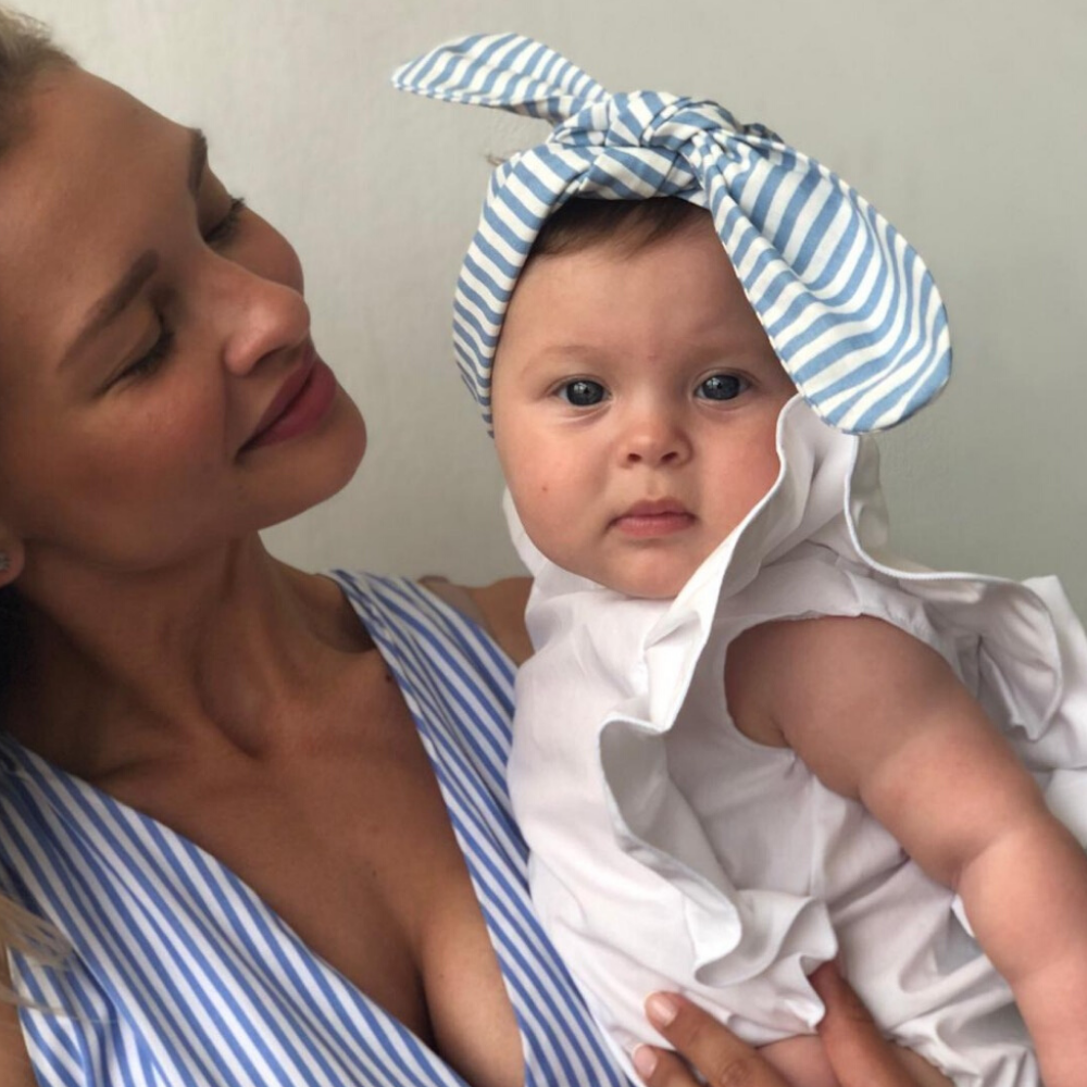 Terminata Fascia Linda Righe Azzurre - immagine 3