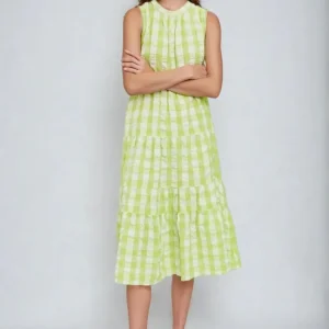 SODY COLF HIGHNECK DREST - Shadow Lime