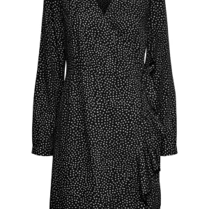 Abito con filo avvolgente per l'henné - nero/neve