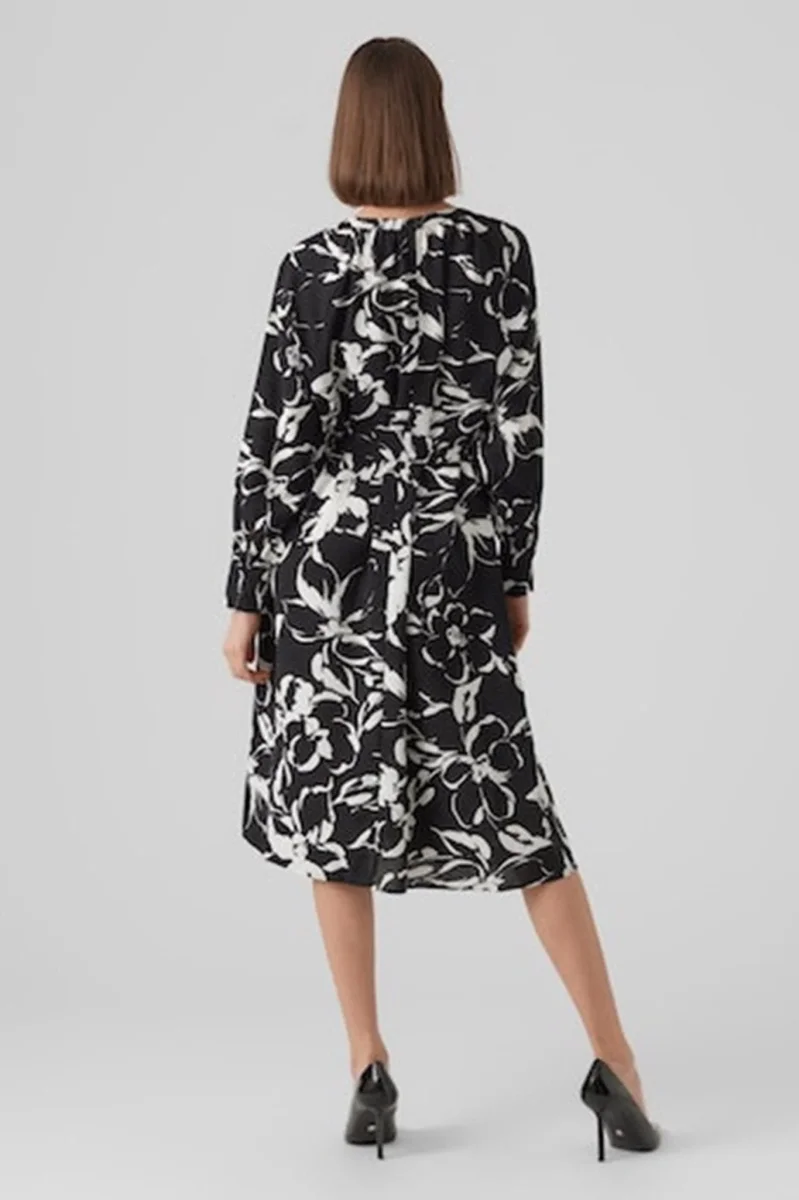 Polliana Maxi Kjole - Flower Black - immagine 3