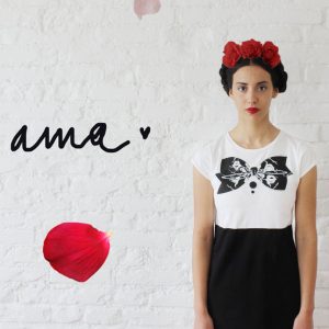 Vestito Frida dipinto a mano